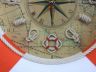 Classic White Decorative Anchor Lifering Clock With Orange Bands 18 - 6