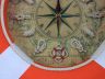 Vibrant Orange Decorative Lifering Clock With White Bands 18 - 5