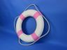 Classic White Decorative Lifering with Pink Bands 15 - 9