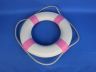 Classic White Decorative Lifering with Pink Bands 15 - 7