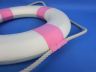 Classic White Decorative Lifering with Pink Bands 15 - 6