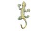 Antique Seaworn Bronze Cast Iron Lizard Hook 6 - 1