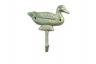 Antique Seaworn Bronze Cast Iron Mallard Duck Wall Hook 6 - 1