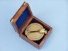 Antique Brass Clinometer Compass with Rosewood Box 4 - 10