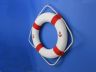 Classic White Decorative Anchor Lifering with Red Bands 20 - 9