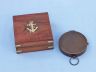 Bronzed Gentlemens Compass With Rosewood Box 4 - 1