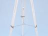 Floor Standing Brushed Nickel With White Leather Griffith Astro Telescope 65 - 13