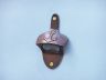 Antique Copper Wall Mounted Anchor Bottle Opener 3 - 4