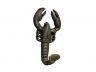 Rustic Gold Cast Iron Wall Mounted Lobster Hook 5 - 2