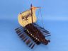 Wooden Viking Drakkar with Embroidered Serpent Limited Model Boat 14 - 11
