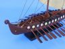 Wooden Viking Drakkar with Embroidered Serpent Limited Model Boat 14 - 12