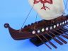 Wooden Viking Drakkar with Embroidered Serpent Limited Model Boat 14 - 15