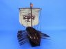 Wooden Viking Drakkar with Embroidered Serpent Limited Model Boat 14 - 17