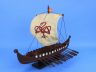 Wooden Viking Drakkar with Embroidered Serpent Limited Model Boat 14 - 4
