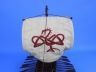Wooden Viking Drakkar with Embroidered Serpent Limited Model Boat 14 - 5