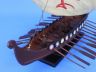 Wooden Viking Drakkar with Embroidered Serpent Limited Model Boat 14 - 6