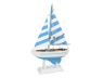 Wooden Anchors Aweigh Model Sailboat Christmas Tree Ornament - 5