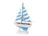 Wooden Anchors Aweigh Model Sailboat Christmas Tree Ornament - 6