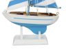 Wooden Anchors Aweigh Model Sailboat Christmas Tree Ornament - 7