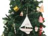 Wooden Intrepid Model Sailboat Christmas Tree Ornament - 1