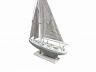 Wooden Rustic Whitewashed Pacific Sailer Model Sailboat Decoration 17 - 1