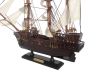 Wooden Black Pearl White Sails Pirate Ship Model 15 - 6