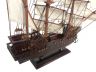 Wooden Captain Kidds Black Falcon White Sails Pirate Ship Model 15 - 15