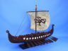 Wooden Viking Drakkar with Embroidered Serpent Model Boat Limited 24 - 1