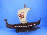 Wooden Viking Drakkar with Embroidered Serpent Model Boat Limited 24 - 3