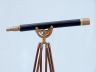 Floor Standing Antique Brass with Leather Anchormaster Telescope 50 - 2