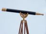 Floor Standing Antique Brass with Leather Anchormaster Telescope 50 - 3