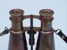 Captains Antique Copper Binoculars with Leather Case 6 - 7