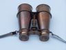 Captains Antique Copper Binoculars with Leather Case 6 - 3