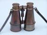 Captains Antique Copper Binoculars with Leather Case 6 - 2