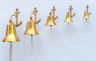 Brass Plated Hanging Anchor Bell 8 - 5