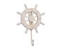 White Decorative Ship Wheel with Hook 8 - 5
