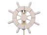 White Decorative Ship Wheel with Hook 8 - 4