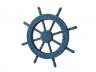 Rustic All Light Blue Decorative Ship Wheel 18 - 4