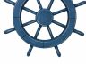 Rustic All Light Blue Decorative Ship Wheel 18 - 3