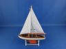 Wooden It Floats 12 - Orange Floating Sailboat Model  - 12