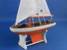 Wooden Decorative Sailboat Model 12 - Orange Model Boat - 7