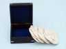 Rope Coasters with Black Rosewood Box 4 - set of 4 - 2