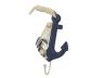 Wooden Rustic Decorative Blue Anchor with Hook 7 - 1