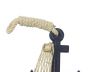 Wooden Rustic Decorative Blue Anchor with Hook 7 - 2