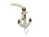 Wooden Rustic Decorative Red and White Anchor with Hook 7 - 6