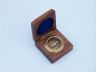 Antique Brass Desk Compass with Rosewood Box 3 - 3