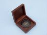 Antique Copper Captains Desk Compass with Rosewood Box 4 - 2