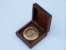 Antique Brass Captains Desk Compass with Rosewood Box 4 - 3