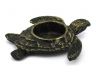 Antique Gold Cast Iron Turtle Decorative Tealight Holder 4.5 - 2