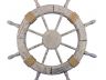 Wooden Rustic Decorative Ship Wheel 30 - 5